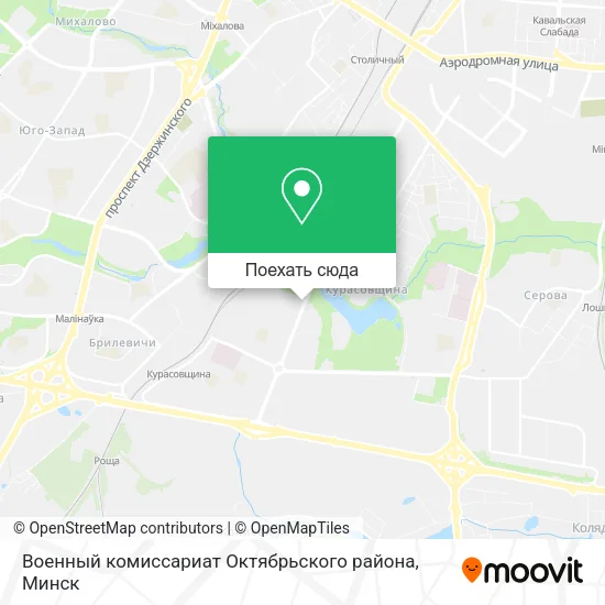 Карта Военный комиссариат Октябрьского района
