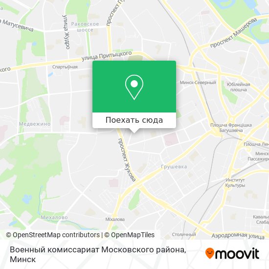 Карта Военный комиссариат Московского района