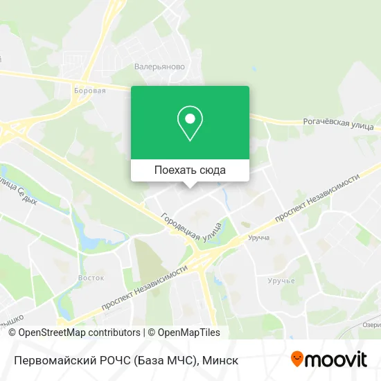Карта Первомайский РОЧС (База МЧС)