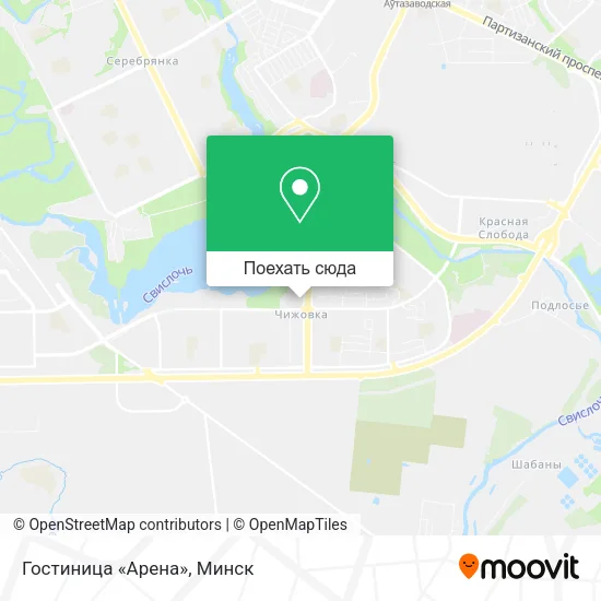 Карта Гостиница «Арена»