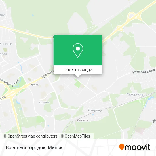 Карта Военный городок