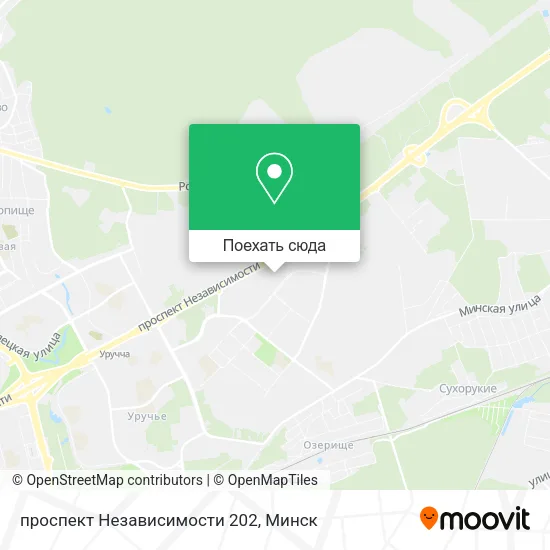Карта проспект Независимости 202