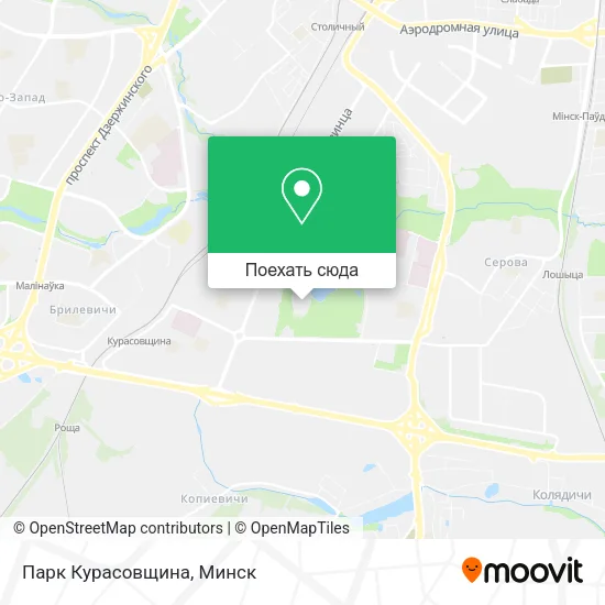 Карта Парк Курасовщина