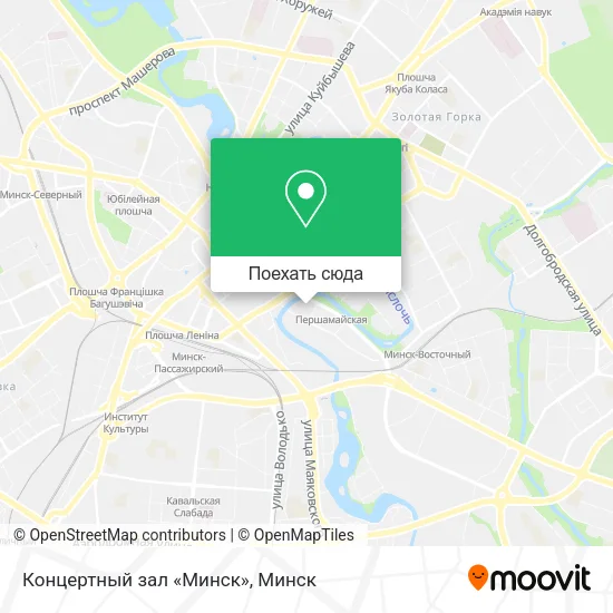 Карта Концертный зал «Минск»
