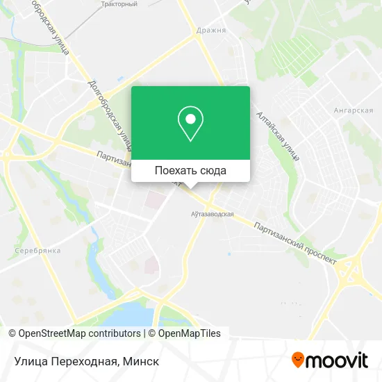 Карта Улица Переходная
