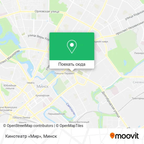 Карта Кинотеатр «Мир»