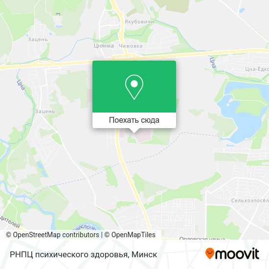 Карта РНПЦ психического здоровья