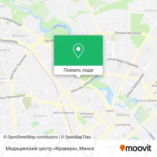 Карта Медицинский центр «Кравира»