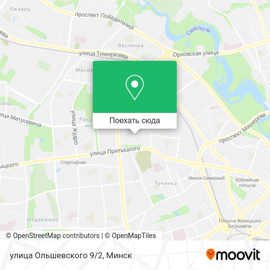 Карта улица Ольшевского 9/2