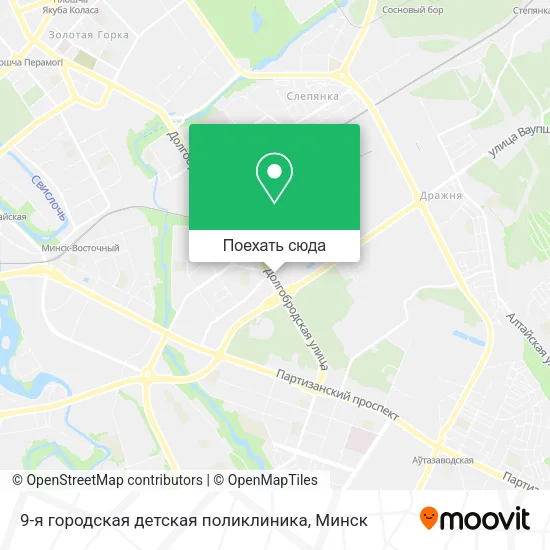 Карта 9-я городская детская поликлиника