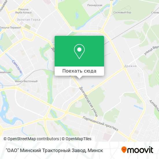 Карта "ОАО" Минский Тракторный Завод