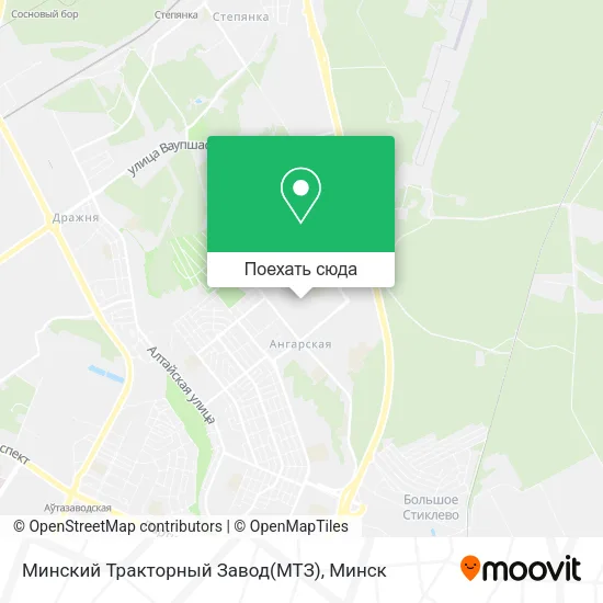 Карта Минский Тракторный Завод(МТЗ)