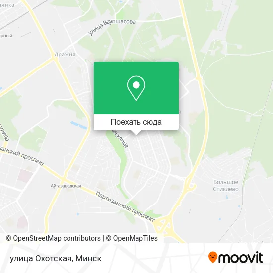 Карта улица Охотская
