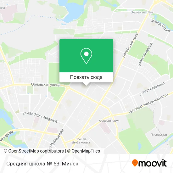 Карта Средняя школа № 53