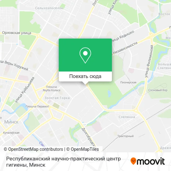 Карта Республиканский научно-практический центр гигиены