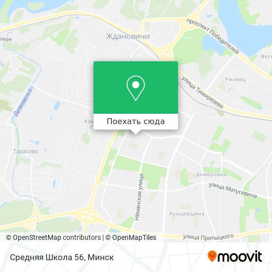 Карта Средняя Школа 56