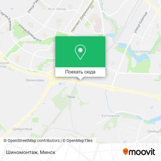 Карта Шиномонтаж