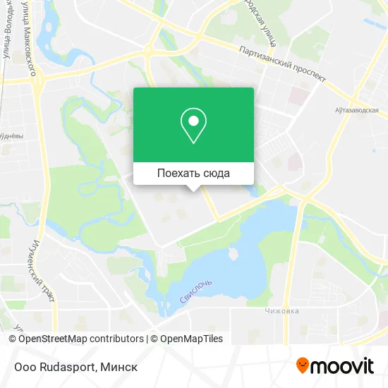 Карта Ooo Rudasport