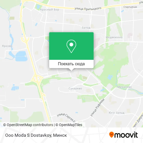 Карта Ooo Moda S Dostavkoy