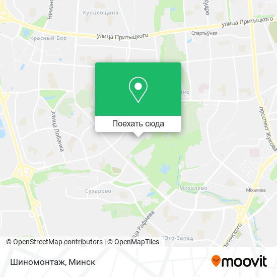 Карта Шиномонтаж