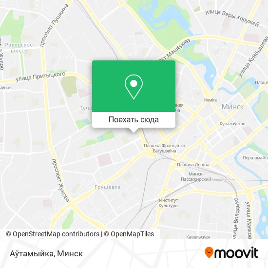 Карта Аўтамыйка