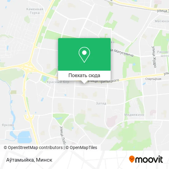 Карта Аўтамыйка