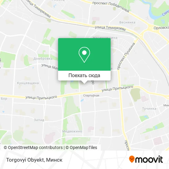 Карта Torgovyi Obyekt