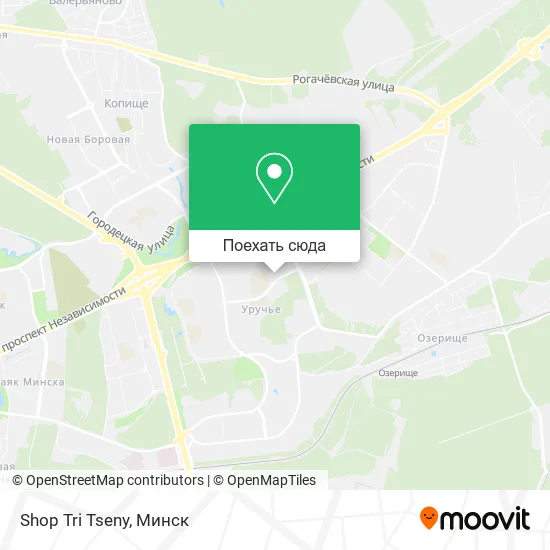 Карта Shop Tri Tseny