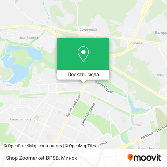 Карта Shop Zoomarket BPSB