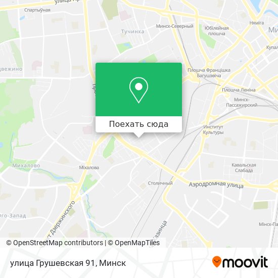 Карта улица Грушевская 91