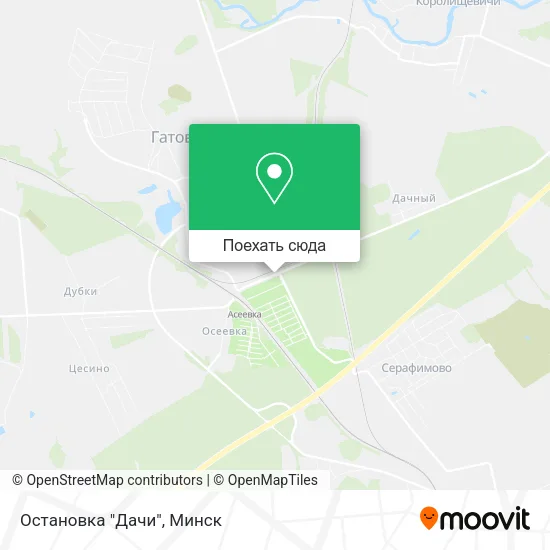 Карта Остановка "Дачи"