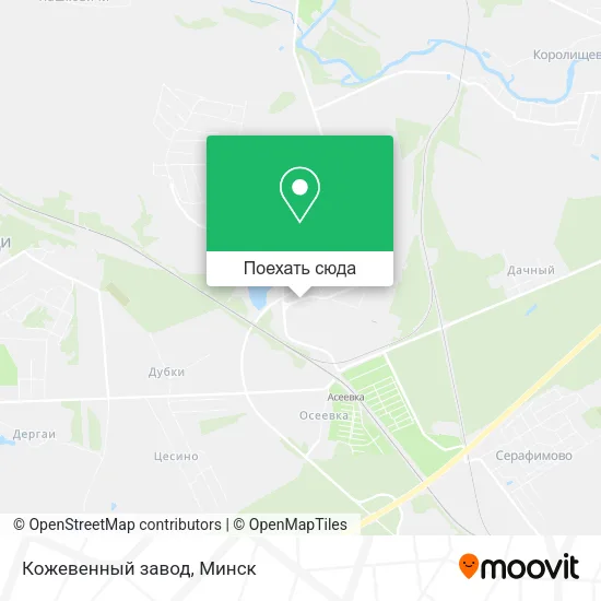 Карта Кожевенный завод