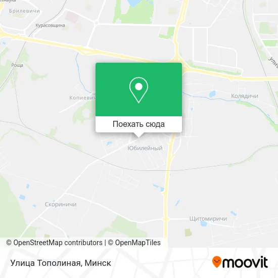 Карта Улица Тополиная