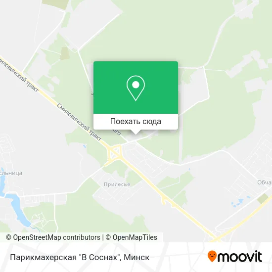 Карта Парикмахерская "В Соснах"