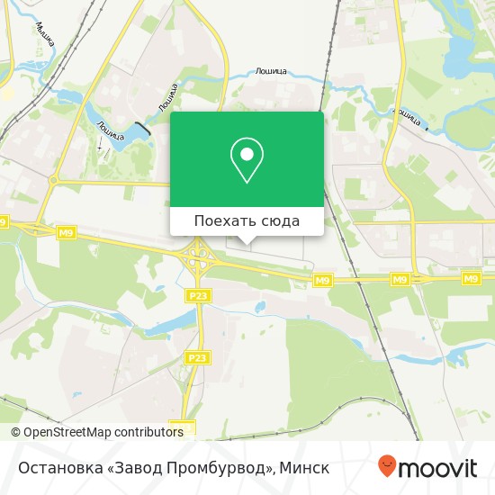Карта Остановка «Завод Промбурвод»