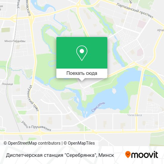 Карта Диспетчерская станция "Серебрянка"