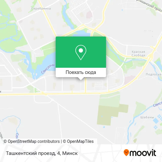 Карта Ташкентский проезд, 4
