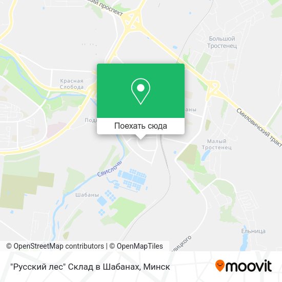 Карта "Русский лес" Склад в Шабанах