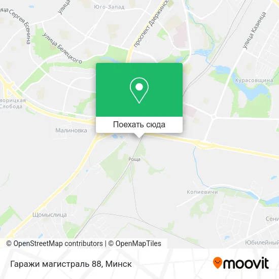 Карта Гаражи магистраль 88