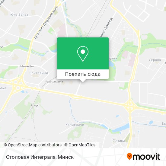 Карта Столовая Интеграла