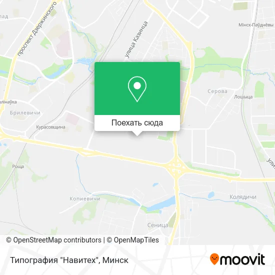 Карта Типография "Навитех"