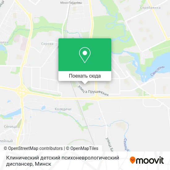 Карта Клинический детский психоневрологический диспансер