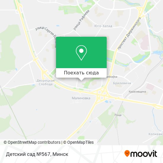 Карта Детский сад №567