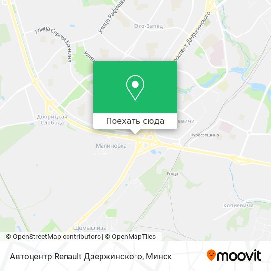 Карта Автоцентр Renault Дзержинского