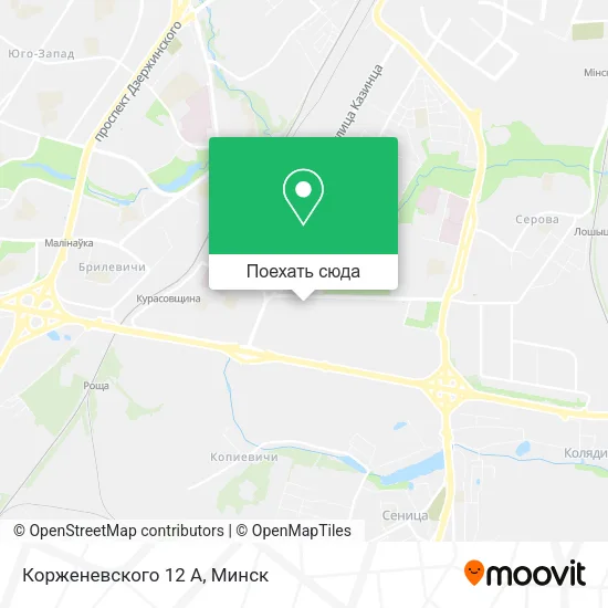 Карта Корженевского 12 А