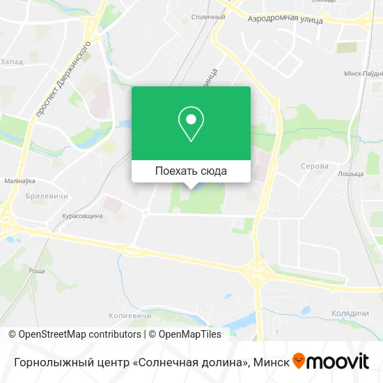 Карта Горнолыжный центр «Солнечная долина»
