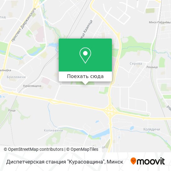 Карта Диспетчерская станция "Курасовщина"
