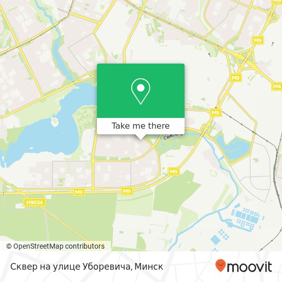 Карта Сквер на улице Уборевича