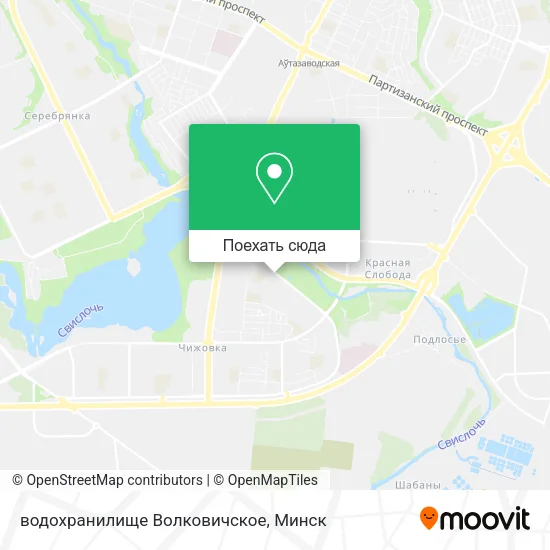 Карта водохранилище Волковичское