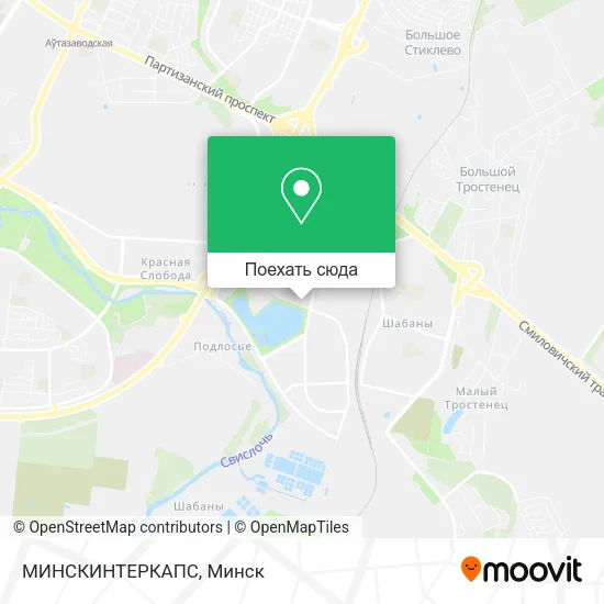 Карта МИНСКИНТЕРКАПС